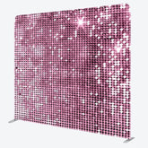 Aperturee - Aperturee Light Pink Sequins Glitter Party Pillow Case Backdrop